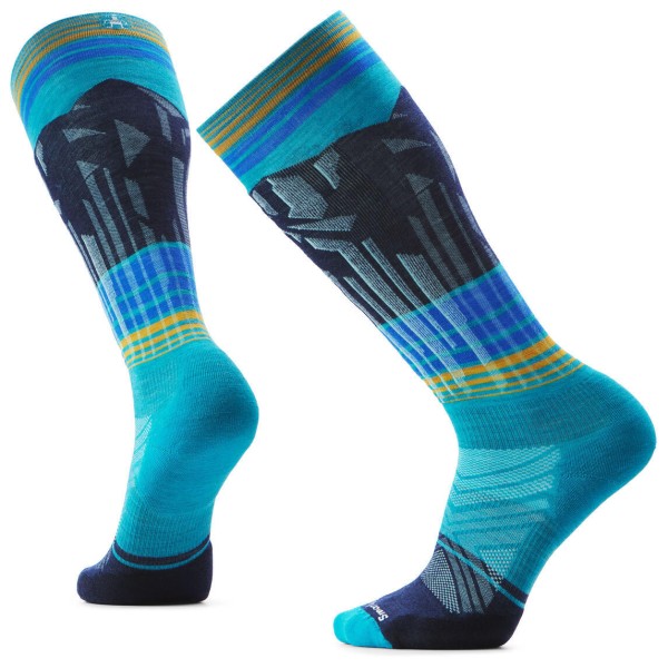 Smartwool - Ski Targeted Cushion Summit Shot OTC Socks - Skisocken Gr M blau von SmartWool