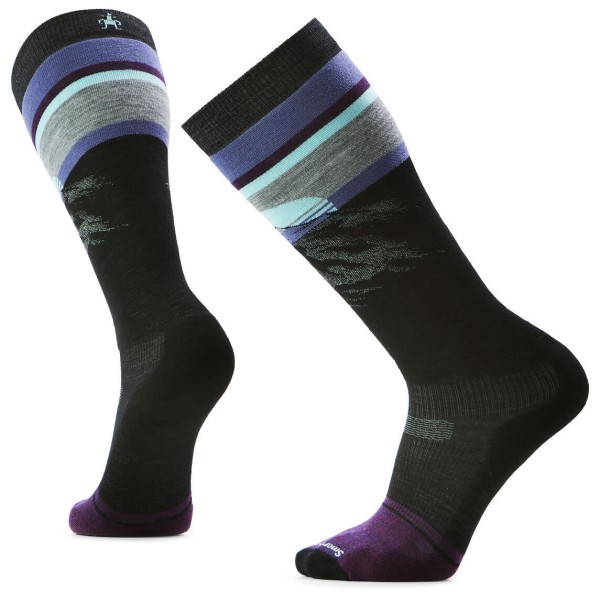 Smartwool - Snowboard Targeted Cushion Mountain Sunrise Socks - Skisocken Gr L schwarz von SmartWool