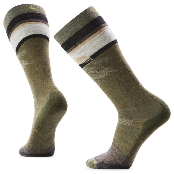 Smartwool - Snowboard Targeted Cushion Mountain Sunrise Socks - Skisocken Gr M oliv von SmartWool