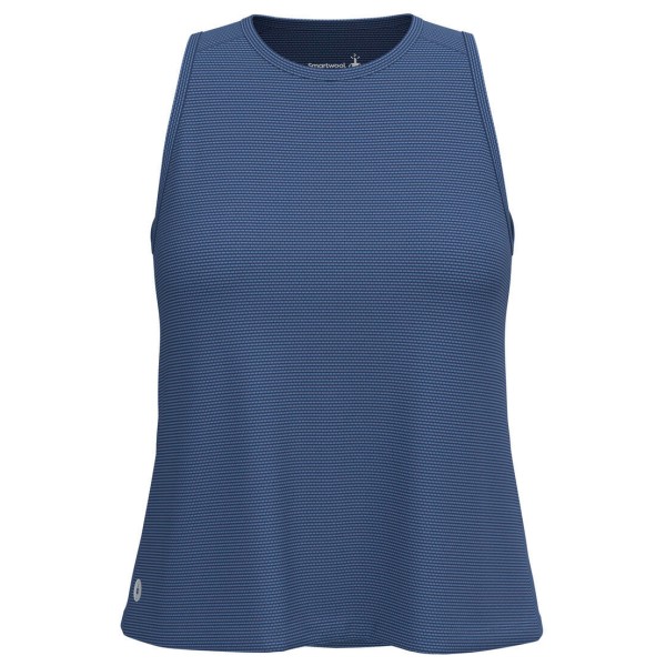 Smartwool - Women's Active Mesh High Neck Tank - Tank Top Gr L blau von SmartWool