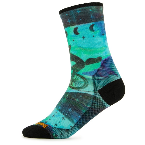 Smartwool - Women's Bike Zero Cushion Celestial Print Crew - Radsocken Gr L bunt von SmartWool