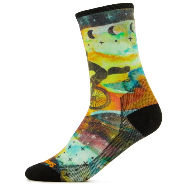 Smartwool - Women's Bike Zero Cushion Celestial Print Crew - Radsocken Gr L bunt von SmartWool