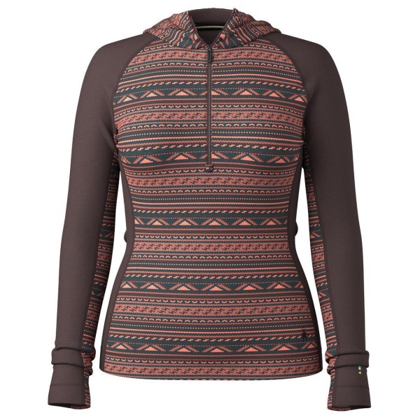 Smartwool - Women's Classic Thermal Merino BL 1/2 Zip Hoodie - Merinopullover Gr M braun von SmartWool