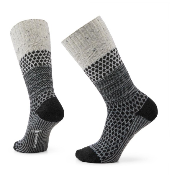 Smartwool - Women's Everyday Cozy Popcorn Cable Crew Socks - Multifunktionssocken Gr L grau von SmartWool
