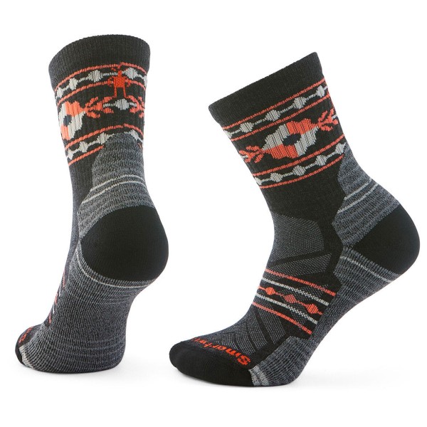 Smartwool - Women's Hike Light Cush. Floral Mid Crew Socks - Wandersocken Gr S grau von SmartWool