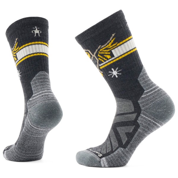 Smartwool - Women's Hike Light Cushion Hoo Who Crew Socks - Wandersocken Gr M grau von SmartWool