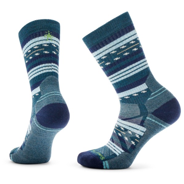 Smartwool - Women's Hike Light Cushion Margarita Crew Socks - Wandersocken Gr M blau von SmartWool