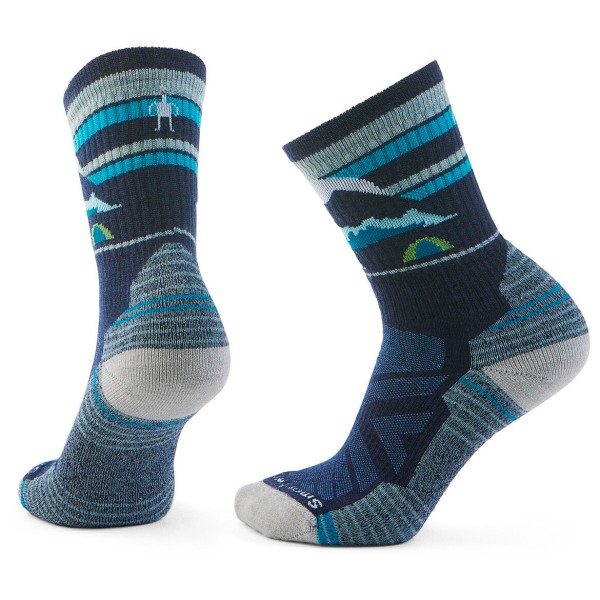 Smartwool - Women's Hike Light Cushion New Pattern Crew Socks - Wandersocken Gr L blau von SmartWool