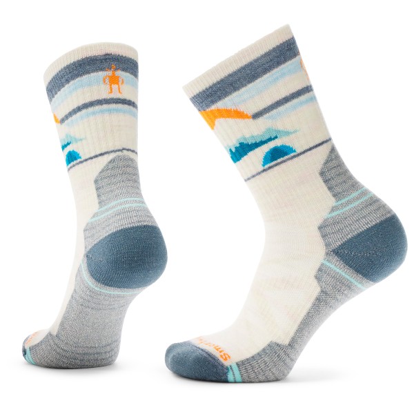 Smartwool - Women's Hike Light Cushion New Pattern Crew Socks - Wandersocken Gr L grau von SmartWool