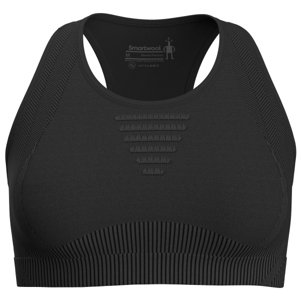 Smartwool - Women's Intraknit Racerback Bra - Sport-BH Gr M schwarz von SmartWool