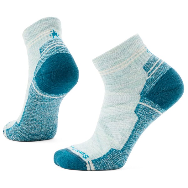 Smartwool - Women's Performance Hike Light Cushion Ankle - Wandersocken Gr S grau/türkis von SmartWool