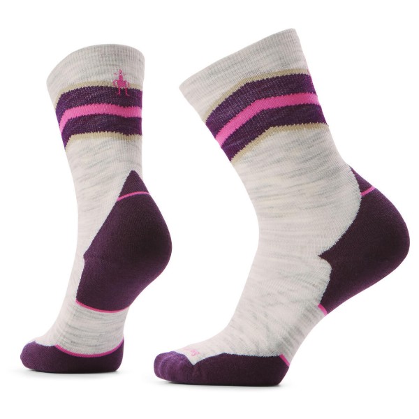 Smartwool - Women's Run Targeted Cushion Mid Crew - Laufsocken Gr M grau von SmartWool
