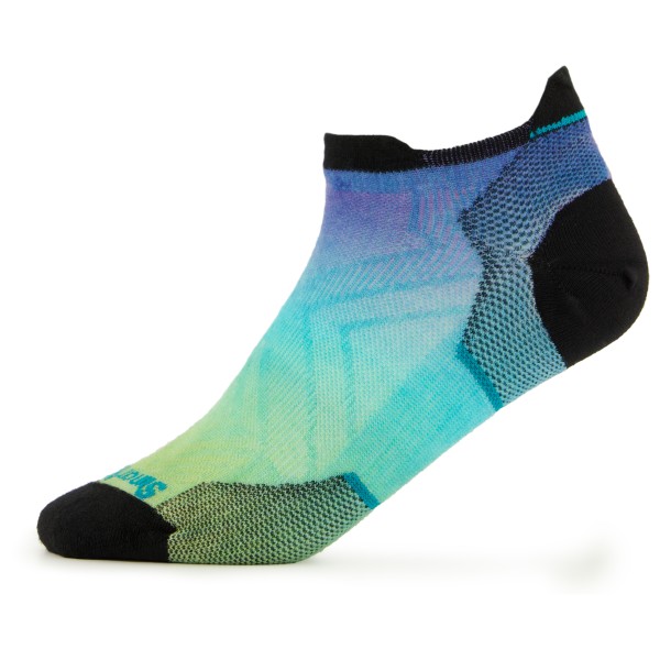 Smartwool - Women's Run Zero Cushion Ombre Print Low Ankle - Laufsocken Gr L bunt von SmartWool