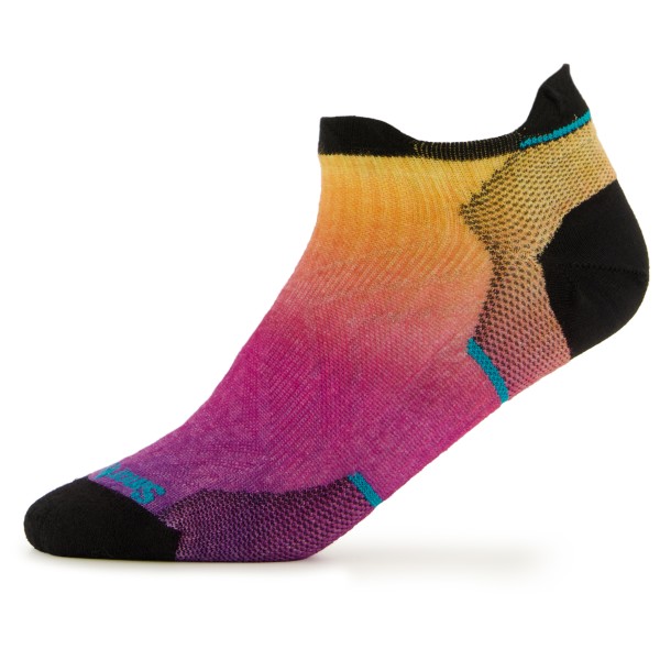 Smartwool - Women's Run Zero Cushion Ombre Print Low Ankle - Laufsocken Gr M bunt von SmartWool