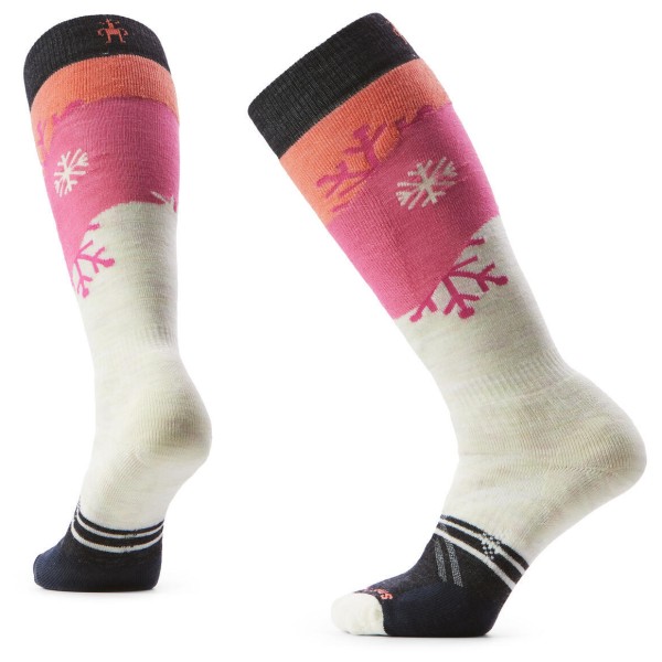 Smartwool - Women's Ski Full Cushion Snowpocalypse Pattern OTC - Skisocken Gr L rosa von SmartWool