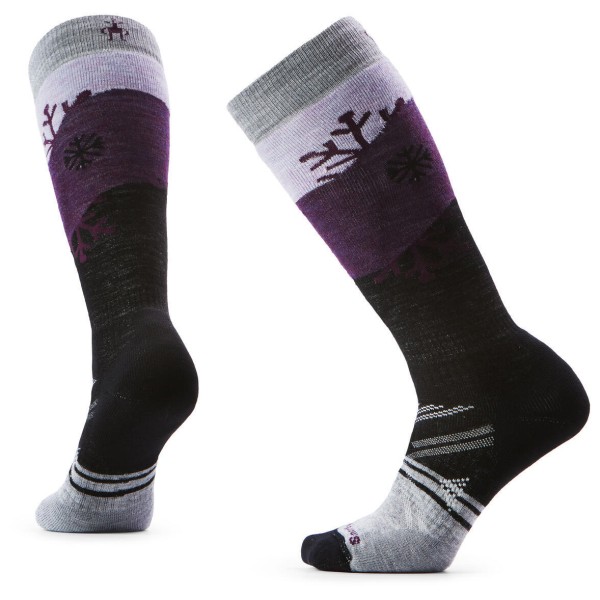 Smartwool - Women's Ski Full Cushion Snowpocalypse Pattern OTC - Skisocken Gr L schwarz von SmartWool