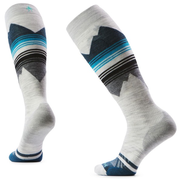Smartwool - Women's Ski Targeted Cushion Print OTC - Skisocken Gr M grau von SmartWool