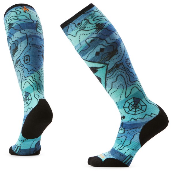 Smartwool - Women's Ski Targeted Cushion Topo Treasure Socks - Skisocken Gr M türkis von SmartWool