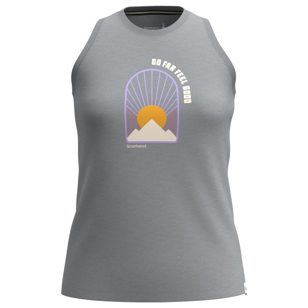 Smartwool - Women's The Sun Will Rise Graphic Tank - Tank Top Gr S grau von SmartWool