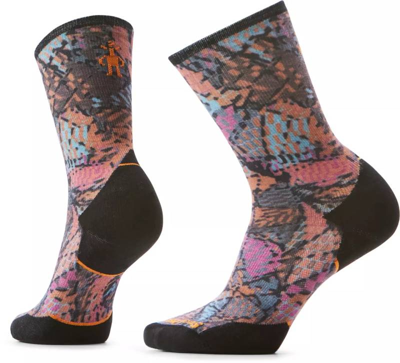 Trail Run Targeted Cushion Triangle Prism Print Crew Socks Women von SmartWool