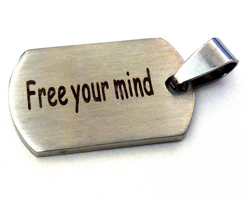 Einzigartiger Charm Für Jede Halskette Oder Armband Etc - Accessories Mini Hundemarke Edelstahl 25mm Neu von Smartciti