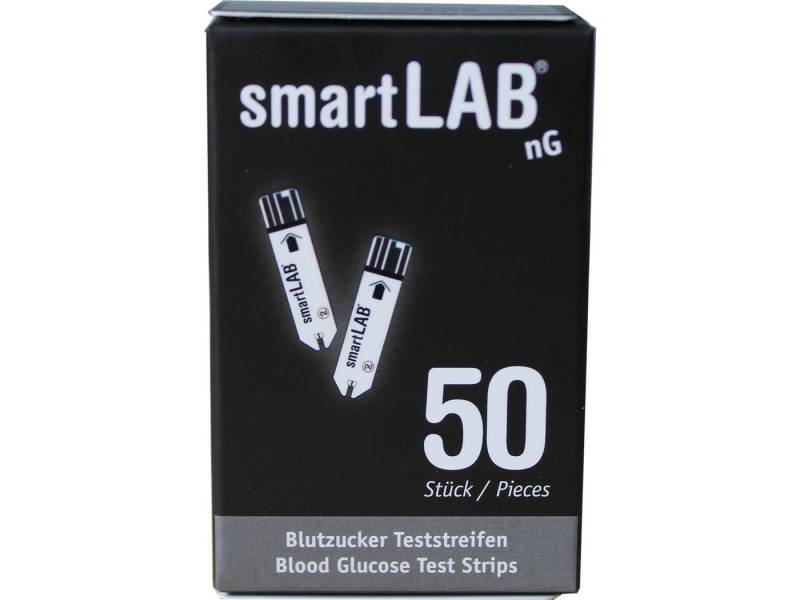 smartLAB Blutzucker-Teststreifen smartLAB nG Blutzucker Teststreifenbox mit 50 Teststreifen für nG Gerä von Smartlab