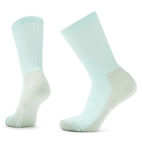 Smartwool Damen Classic Hike Light Cushion Crew Socken, Gebleichte Aqua, Small von Smartwool