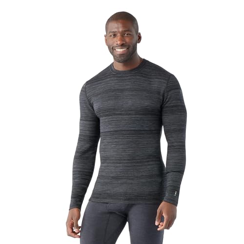 Smartwool Classic Thermal Merino Baselayer mit Rundhalsausschnitt für Herren, Schwarze Farbwechsel, M von Smartwool