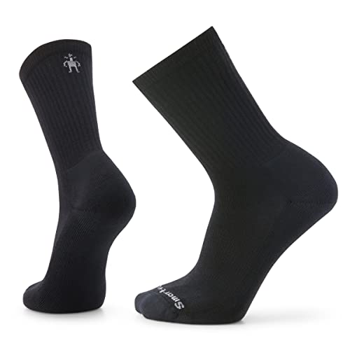 Smartwool Unisex Everyday Solid Rib Crew Socken, Noir von Smartwool