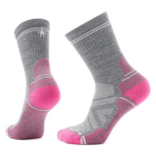 Smartwool Damen Hike Light Cushion Crew Socken, Power Pink, Small von Smartwool