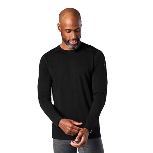 Smartwool Damen Men's All-Season Long Sleeve Herren Classic Ganzjahres Merino Base Layer Langarm Box, Schwarz, L von Smartwool