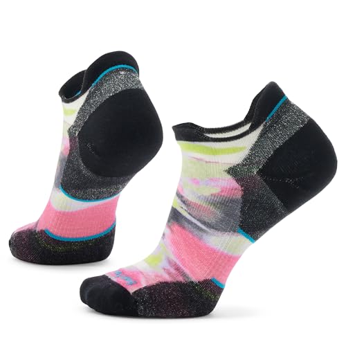 Smartwool Damen Run Targeted Cushion Brushed Print Low Ankle Power Pink M von Smartwool