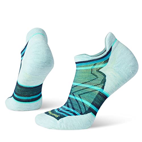 Smartwool Damen Run Targeted Cushion Stripe Low Ankle Socks, Blau-Twilight Blue, Large von Smartwool