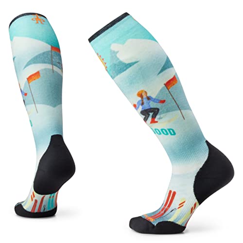Smartwool Damen Targeted Cushion Pattern OTC Skisocken mit Snow Bunny-Print, Capri, 42 von Smartwool