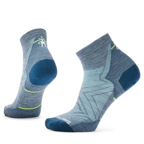 Smartwool Damen Women's Ankle Socks Run Zero Cushion Knöchelsocken, Zinnblau, M (2er Pack) von Smartwool