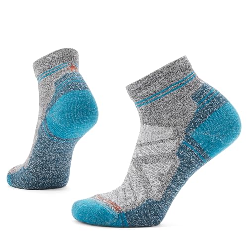 Smartwool Damen Women's Hike Light Cushion Ankle Socks Hike Light Cushion-Söckchen für Damen, Ash-charcoal, von Smartwool