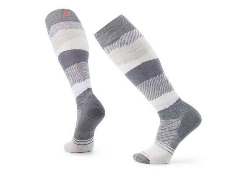 Smartwool Funktionssocken Targeted Cushion Print OTC Herren Skisocken - Medium Gray von Smartwool