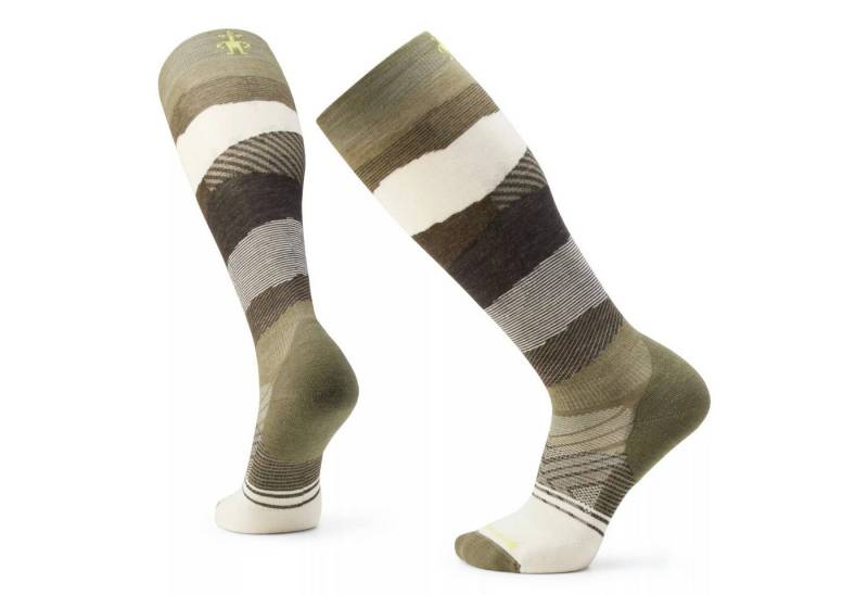 Smartwool Funktionssocken Targeted Cushion Print OTC Herren Skisocken - winter moss-natural von Smartwool