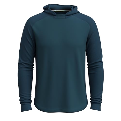 Smartwool Herren Active Merino Wool Mesh Hoodie (Regular Fit), Blau - Twilight Blue von Smartwool