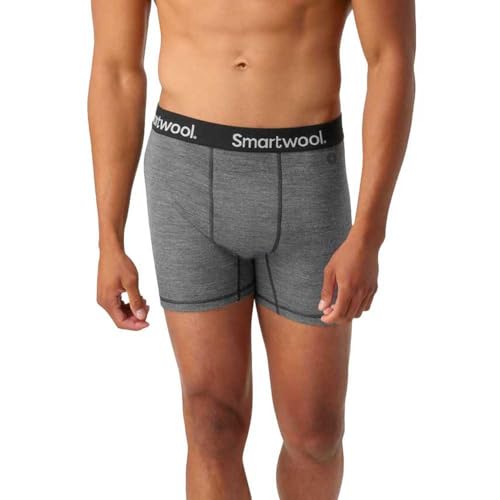 Smartwool Herren Box Boxershorts, Medium Gray Heather, S von Smartwool