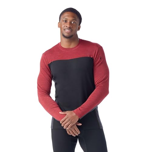 Smartwool Herren Classic Thermal Merino Base Layer Colorblock Crew Boxed, Größe M (US), Mittel von Smartwool