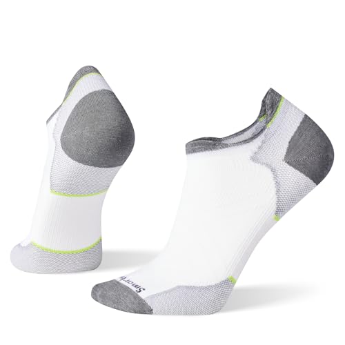 Smartwool Herren Low Ankle Run Zero Cushion Knöchelsocken, Weiss/opulenter Garten, Large von Smartwool