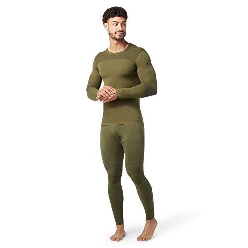 Smartwool Herren Men's Intraknit Thermal Merino Base Layer Crew Baselayer-Shirt, Winter Moss, M von Smartwool