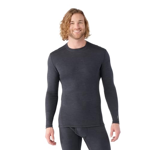 Smartwool Herren Classic Thermal Merino Baselayer-Top, Charcoal Heather, XL von Smartwool