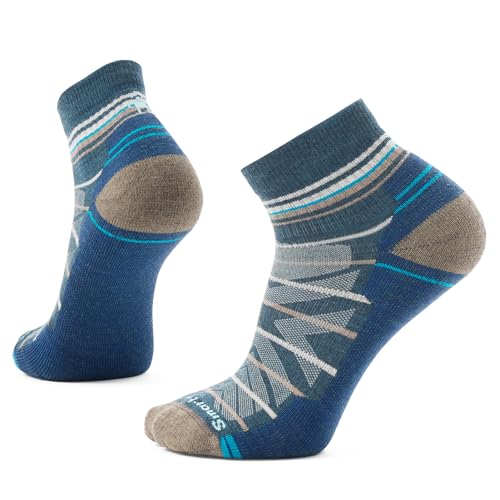 Smartwool Unisex Hike Light Cushion Pattern Ankle Socken, Twilight Blue, M von Smartwool