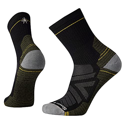 Smartwool Herren Men's Hike Light Cushion Mid Crew Socks Wandersocken, Noir, L von Smartwool