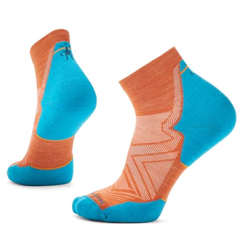 Smartwool Herren Run Targeted Cushion Knöchelsocken, Orange Rost, Medium von Smartwool