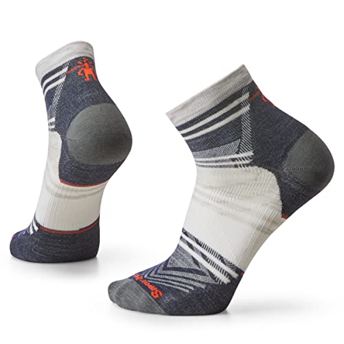 Smartwool Herren Run Zero Cushion Ankle Pattern Ash M von Smartwool