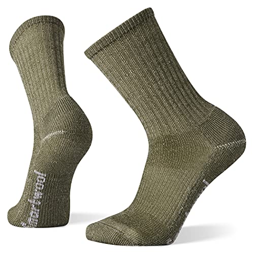 Smartwool Herren Wandersocken Classic Edition Light Cushion Merino Wool Crew Socks, Military Olive, Small von Smartwool