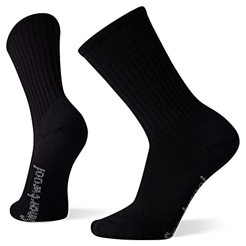 Smartwool Unisex Hike Classic Edition Light Cushion Solid Crew Socks Hike Classic Edition Light Cushion Solid Crew Socken, Black, von Smartwool